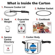 Hawkins Stainless Steel Pressure Cooker (8 Litre, Induction Compatible) (HSS 80)