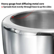 Hawkins Tri-Ply Stainless Steel Pressure Cooker (4.5 Litre, Induction Compatible) (HSST 45)