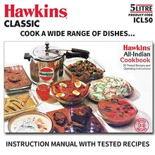 Hawkins Classic Induction Pressure Cooker (5 Litre, Aluminium Inner Lid Cooker) (ICL 50)