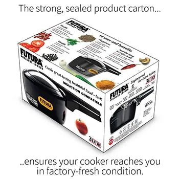 Hawkins Futura Hard Anodised Pressure Cooker (3 Litre, Induction Compatible) (IFP 30)