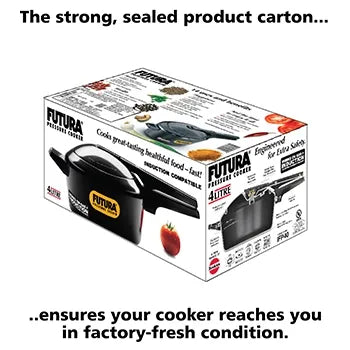 Hawkins Futura Hard Anodised Pressure Cooker (4 Litre, Induction Compatible) (IFP 40)