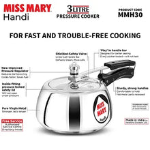 Hawkins Miss Mary Handi Pressure Cooker (3 Litre, Aluminium Handi Cooker) (MMH 30)