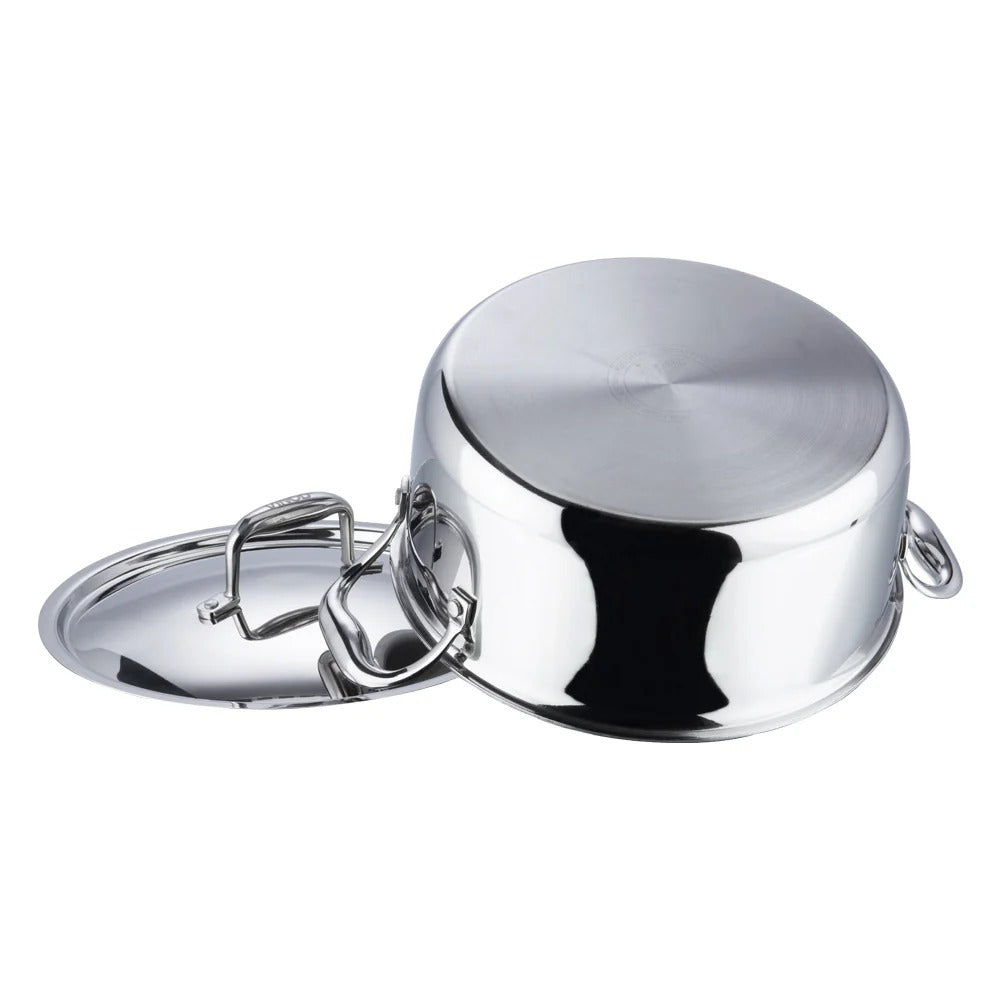 Vinod Platinum Triply Stainless Steel Saucepot with Lid (4 L)