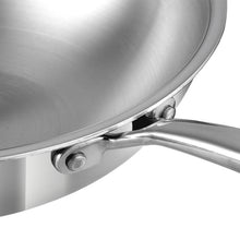 Vinod Platinum Triply Stainless Steel Wok, Induction Friendly (26 cm)