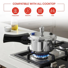 Vinod Platinum Triply Stainless Steel Pressure Cooker, Outer Lid, Induction Friendly (2 L)