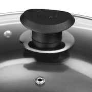 Vinod Hard Anodised Deep Kadai with Glass Lid (18 cm)
