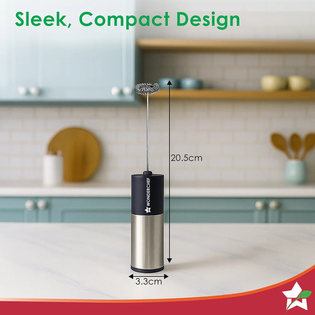 Wonderchef Regalia Milk Frother (Black)