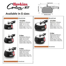 Hawkins Contura Black XT Pressure Cooker (3 Litre, Induction Compatible) (CXT 30)