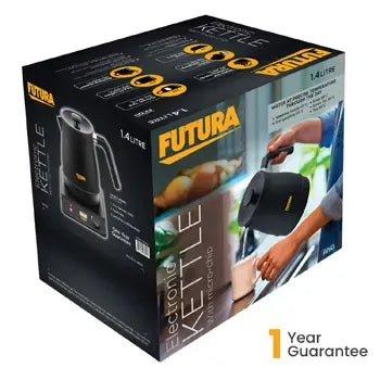 Hawkins Futura Electric Kettle (Black, 1.4 Litre)