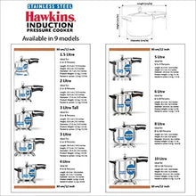 Hawkins Stainless Steel Pressure Cooker (8 Litre, Induction Compatible) (HSS 80)