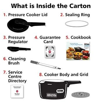 Hawkins Futura Hard Anodised Pressure Cooker (3 Litre, Induction Compatible) (IFP 30)