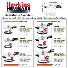 Hawkins Hevibase Pressure Cooker (6.5 Litre, Induction Compatible) (IH 65)