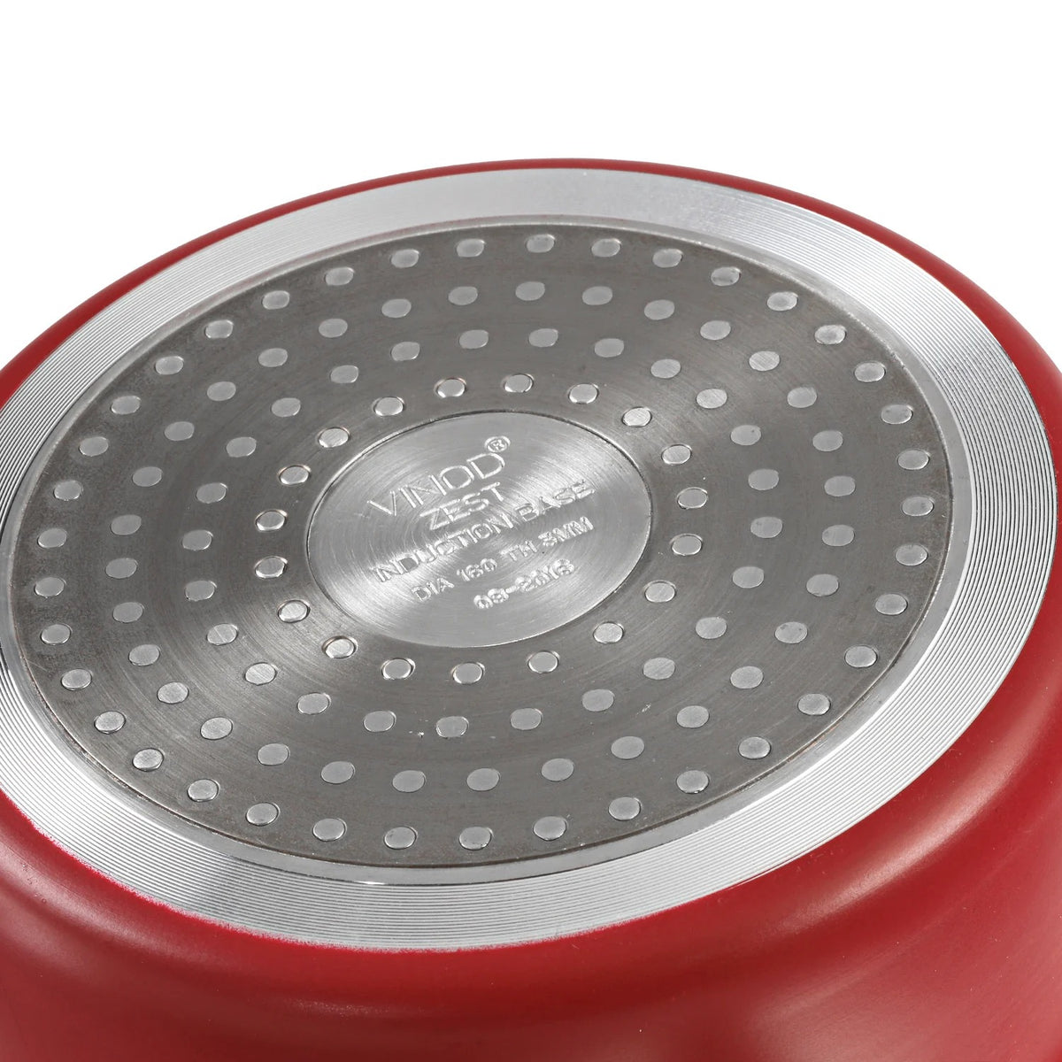 Vinod Zest Non-Stick Saucepan with Glass Lid, Induction Friendly (1.6 L)