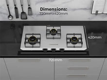 Sunshine Shield Plus S.S. Gas Stove (3 Burner, Stainless Steel Body)