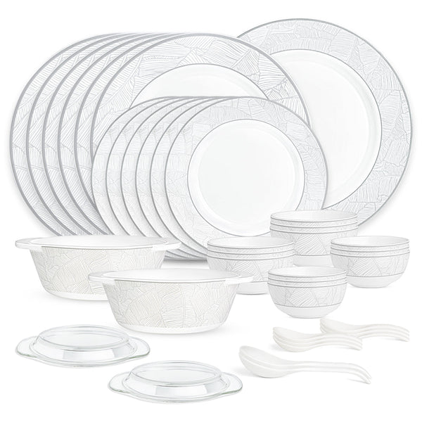 Larah by Borosil Ivy Premia Opalware Dinner Set – 37 Pieces - image 2