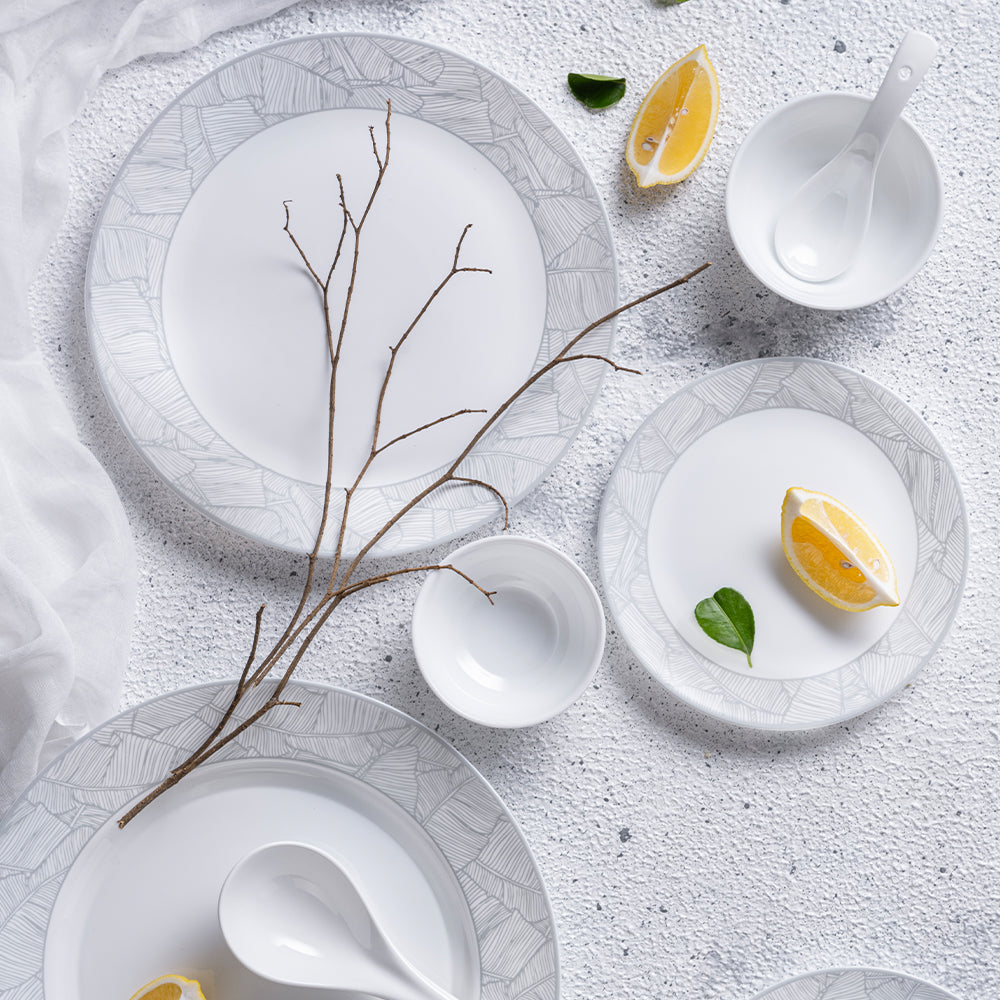 Larah by Borosil Ivy Premia Opalware Dinner Set – 37 Pieces - image 3