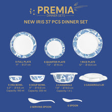 Larah by Borosil New Iris Premia Opalware Dinner Set – 37 Pieces - product image 4