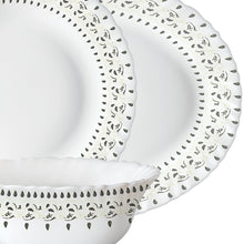 Larah by Borosil Ora Gold Opalware Dinner Set 27 Pieces