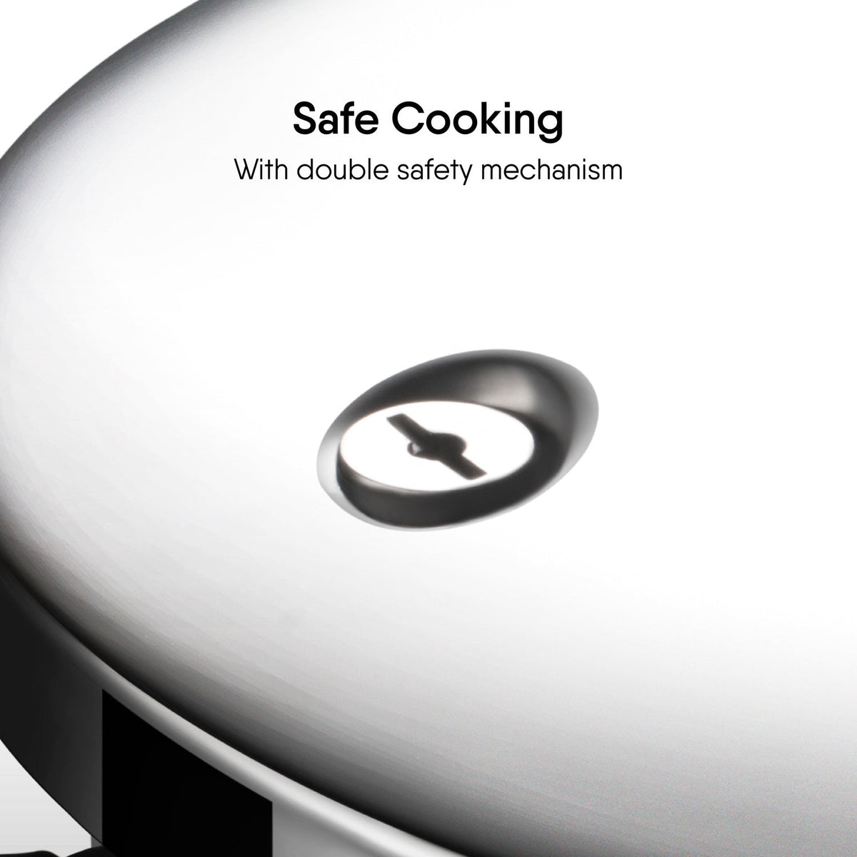 Stahl Xpress 6 Litre Broad Triply Stainless Steel Outer Lid Pressure Cooker ISI Certified Induction Compatible Serves 6–8