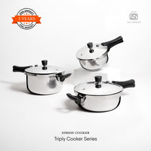 Stahl Xpress 5 Litre Broad Triply Stainless Steel Outer Lid Pressure Cooker ISI Certified Induction Compatible Serves 4–6