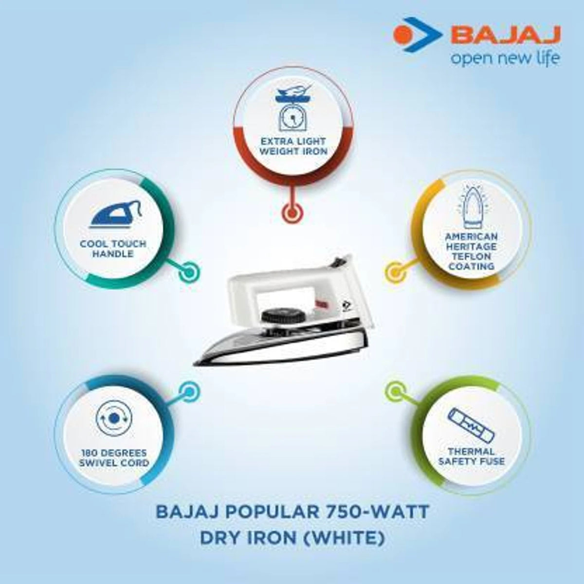 Bajaj Dry Iron (750W)