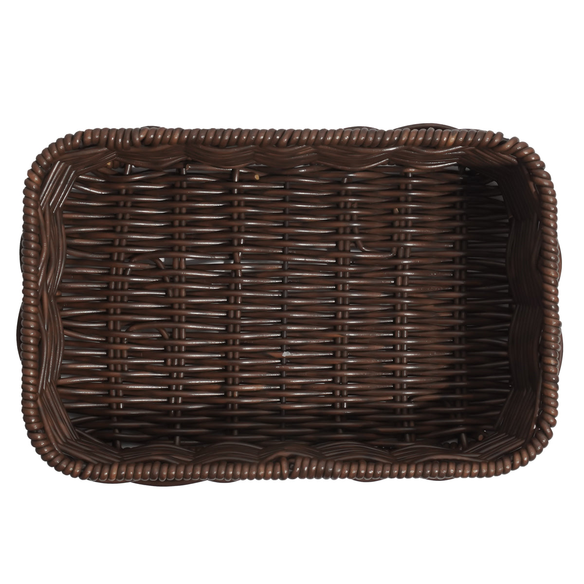 Wooden Rectangle Deep Basket Small - Image 4