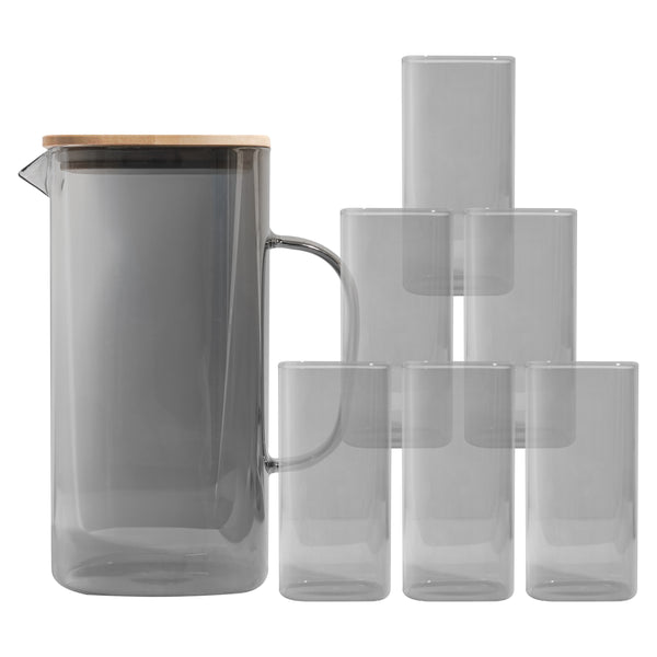 Borosilicate Water Set Black - Image 2