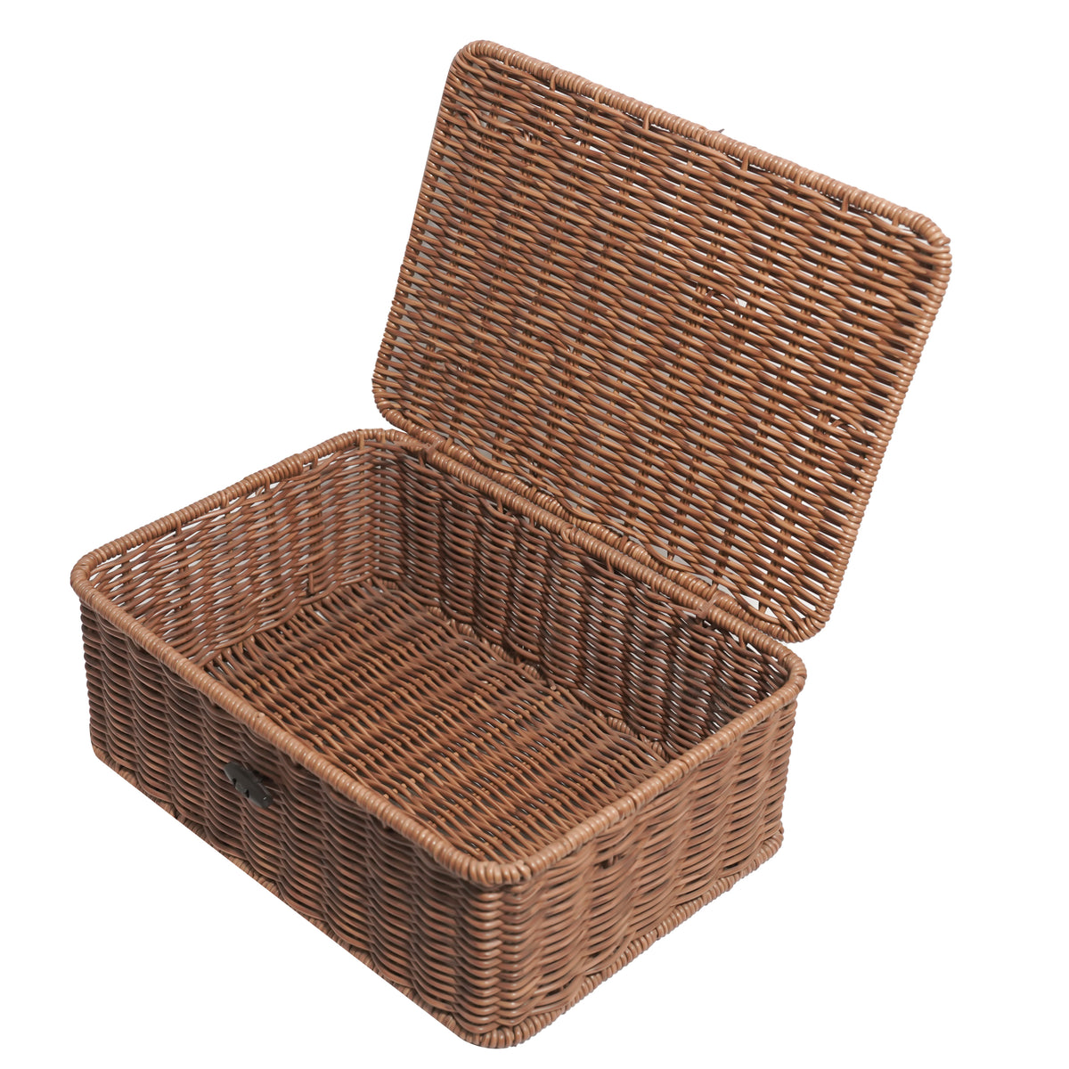 Wooden Basket With Lid Large - Image 3