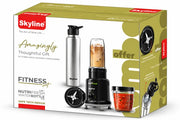 Skyline Fitness Set Nutri Fresh Blender with 2 Jars and Stainless-Steel Bottle (500W)