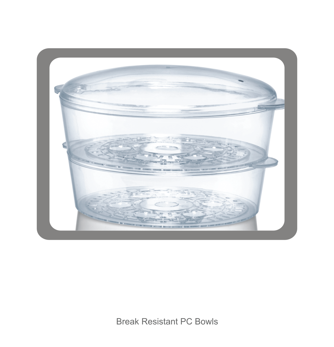 Inalsa Gourmet Food Steamer (White & Transparent, 5 Litre)