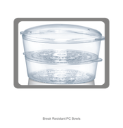 Inalsa Gourmet Food Steamer (White & Transparent, 5 Litre)