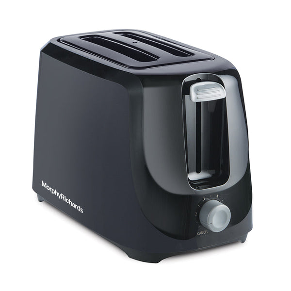 Morphy Richards AT 200 black 700W two slice toaster manufacturer front image